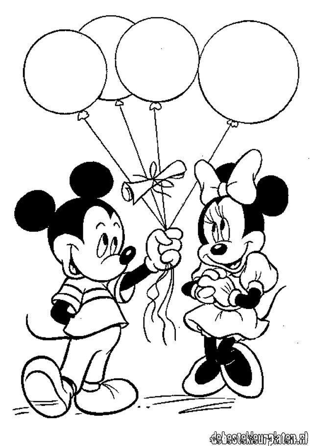 Mickey And Minnie Mouse Kissing Coloring Pages At GetColorings