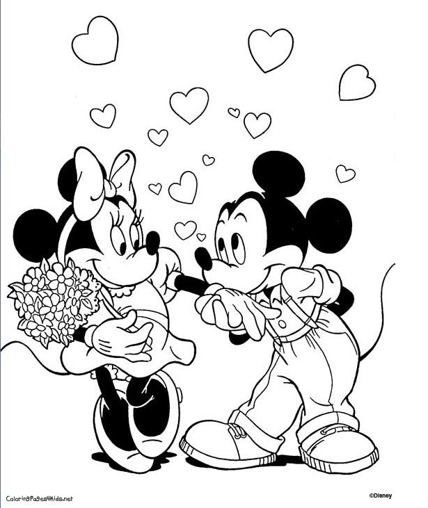 Mickey And Minnie Wedding Coloring Pages at GetColorings ...