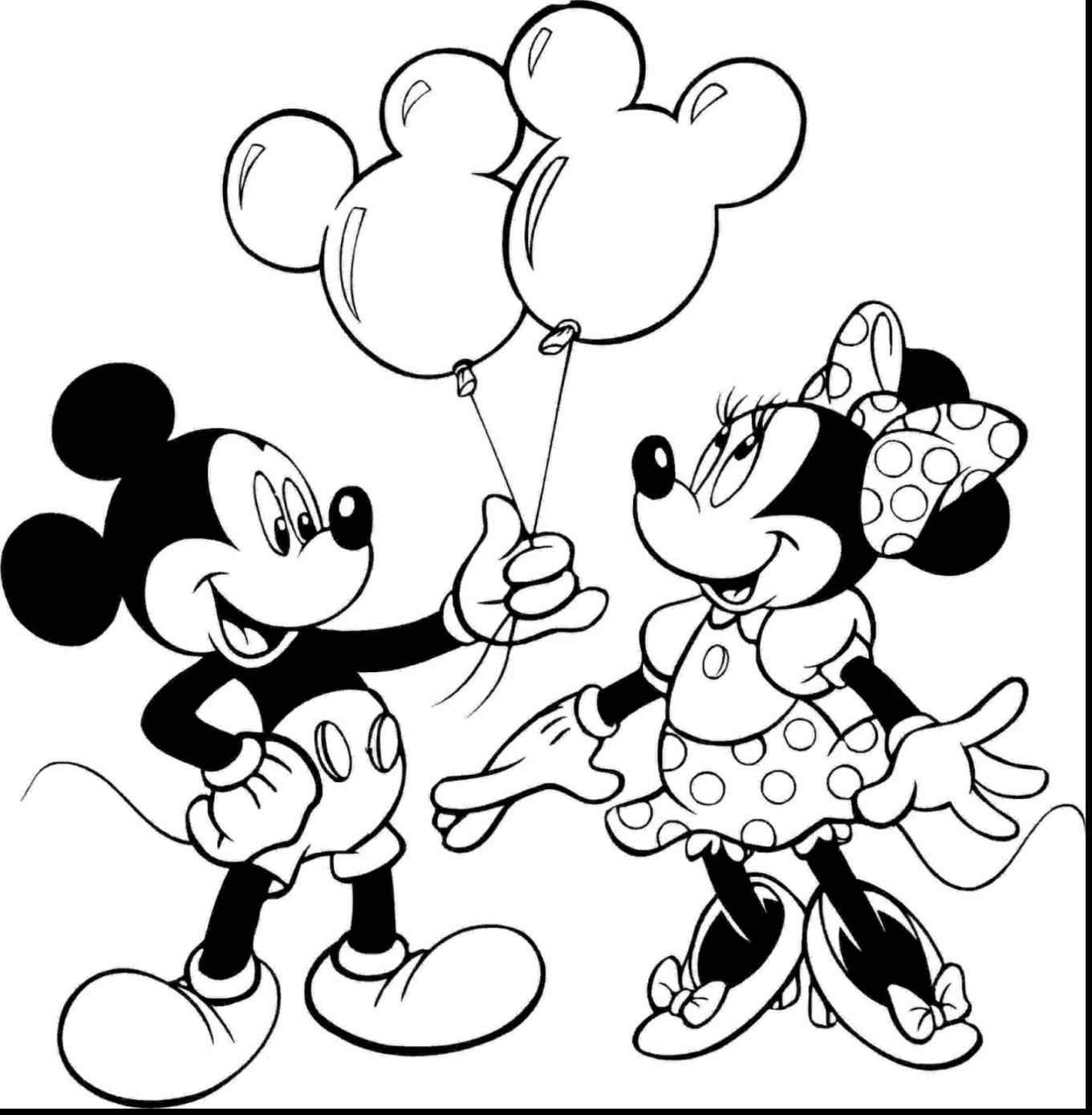 Mickey Mouse Birthday Coloring Pages at GetColorings.com | Free