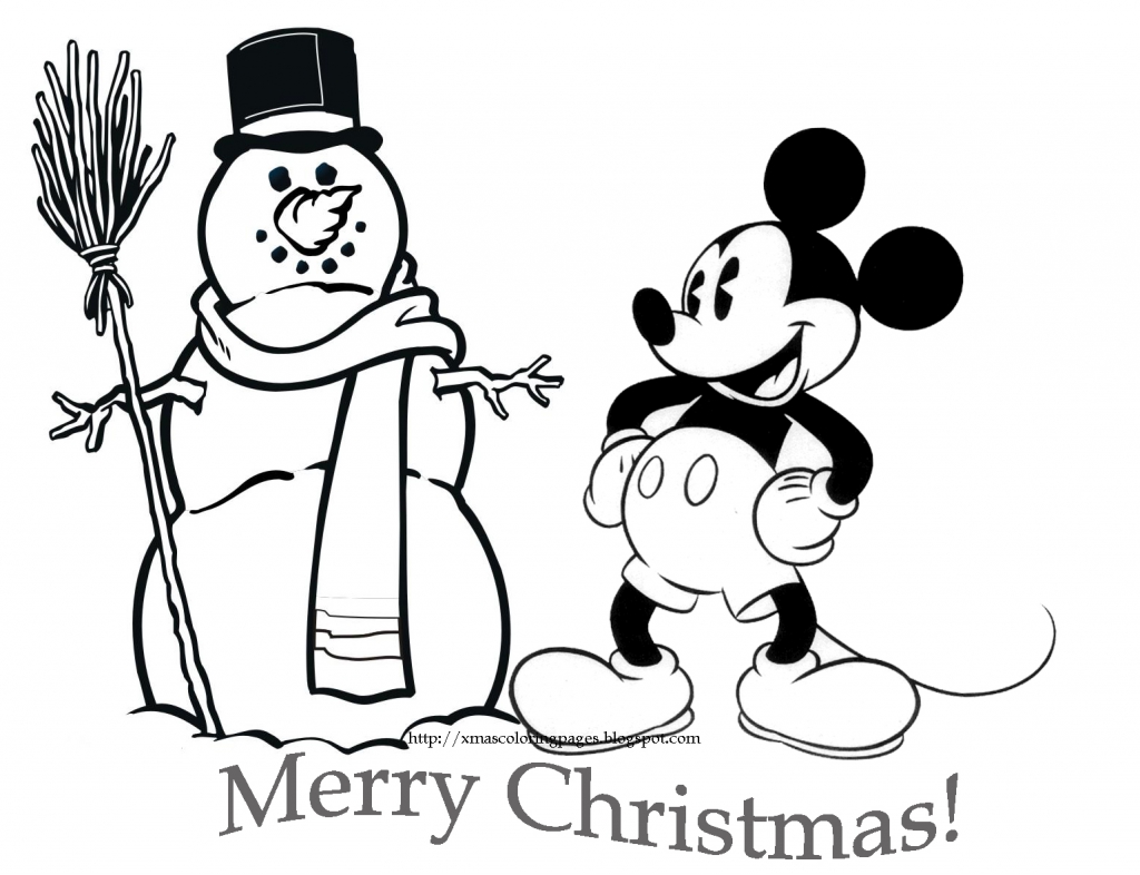 Mickey Mouse Christmas Coloring Pages At Getcolorings.com | Free