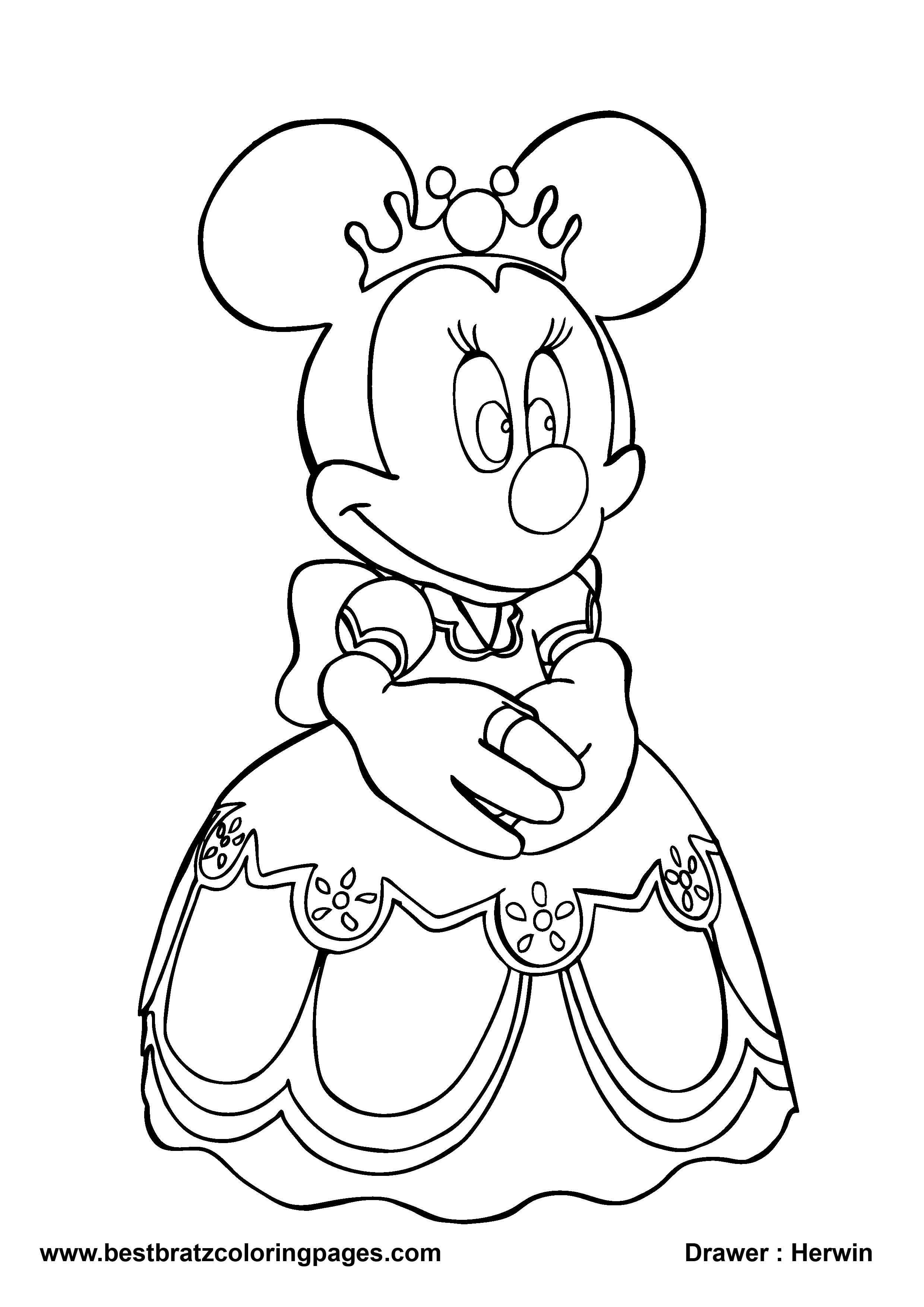 Mickey Mouse Coloring Pages For Kids Printable