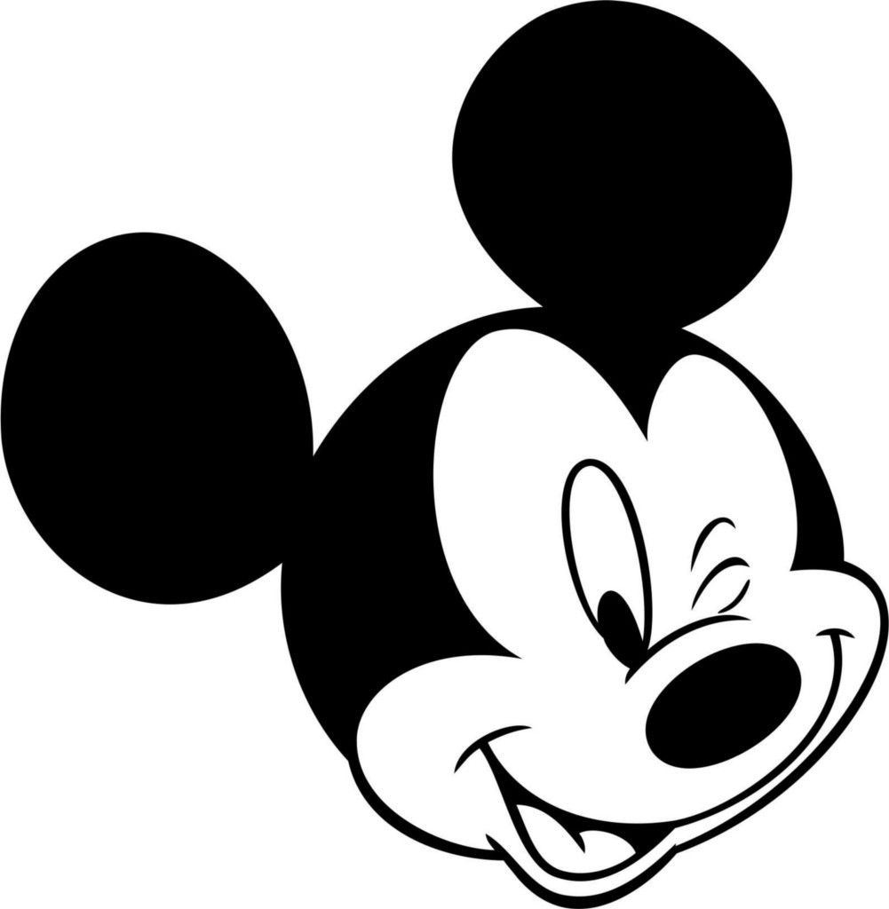 Mickey Mouse Face Coloring Pages at Free printable