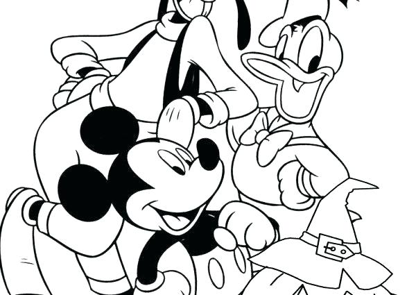Mickey Mouse Halloween Coloring Pages at GetColorings.com | Free