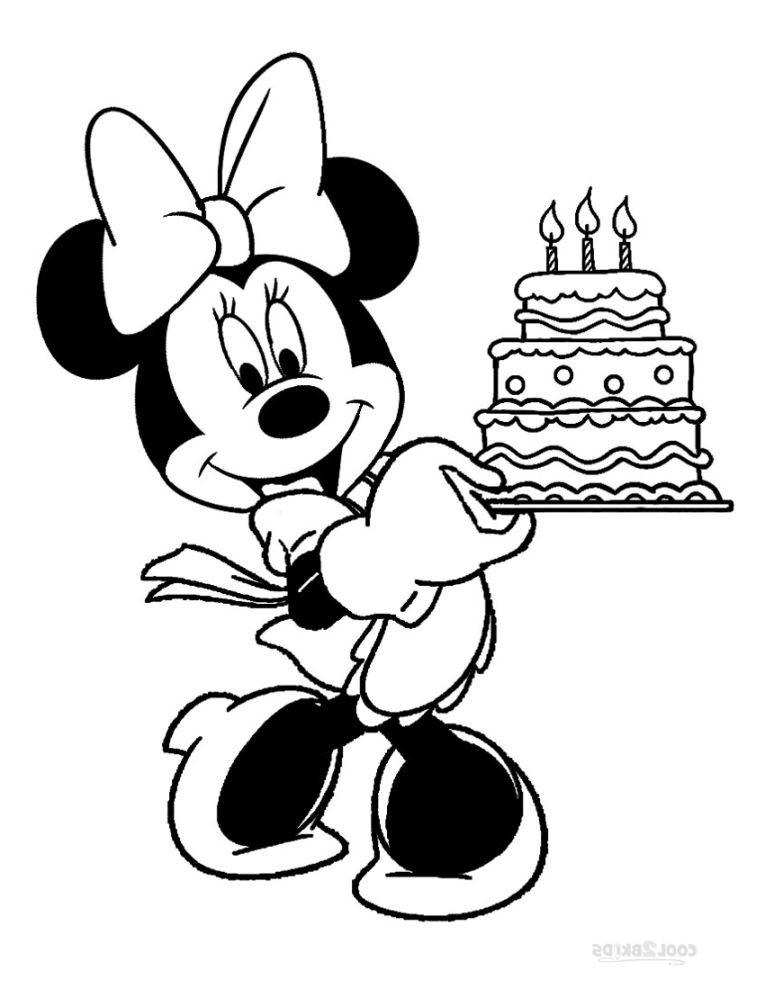 Mickey Mouse Happy Birthday Coloring Page At GetColorings Free 