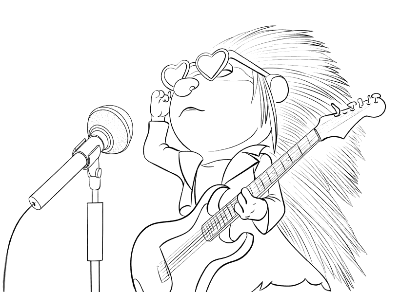 Microphone Coloring Page at GetColorings.com | Free printable colorings