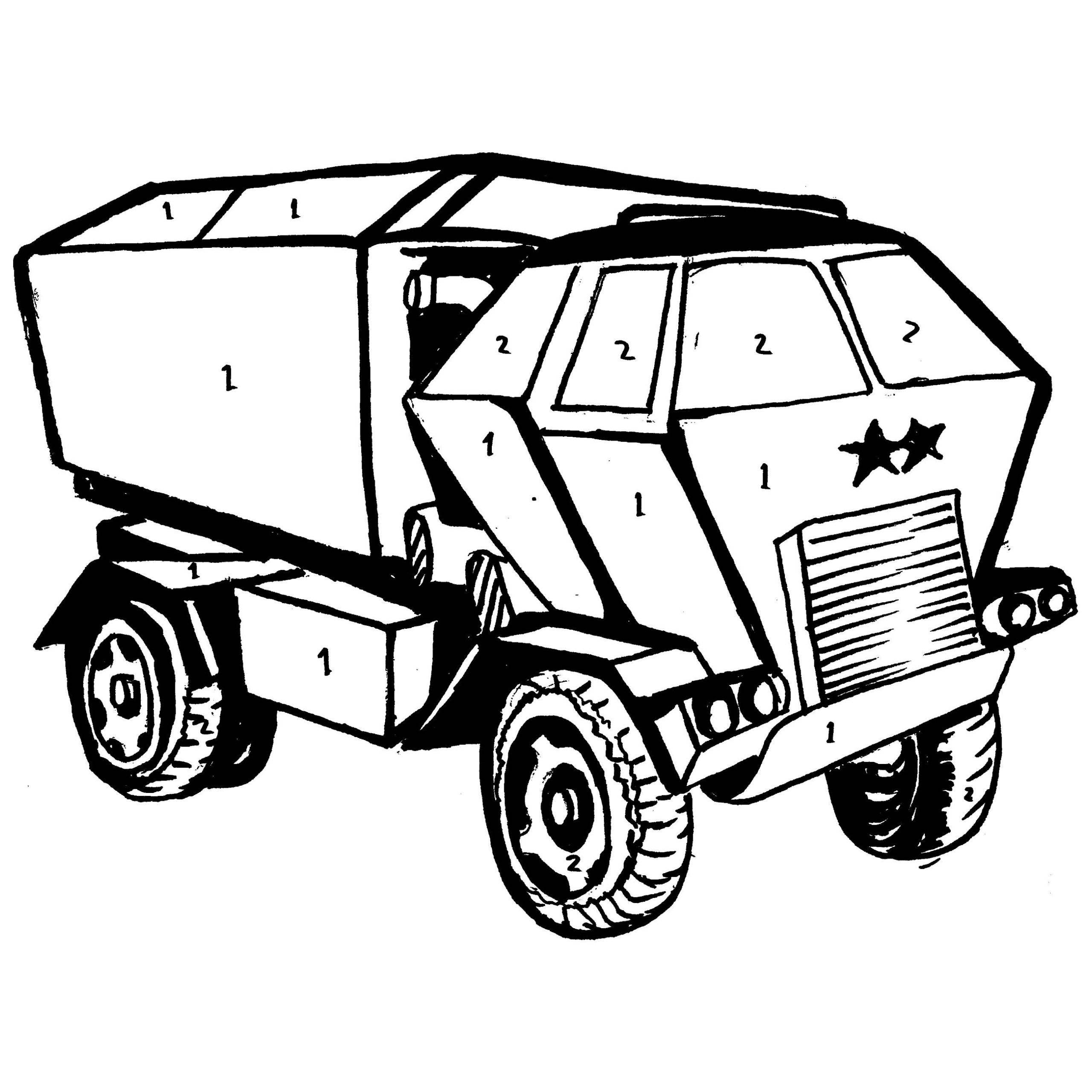 Military Truck Coloring Pages at GetColorings.com | Free ...