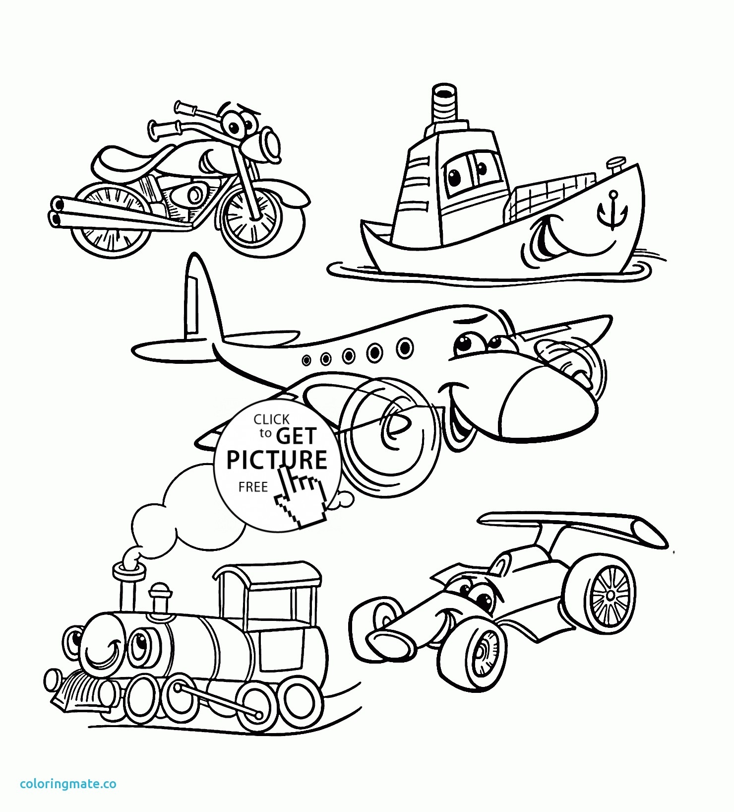 Free Printable Coloring Pages Vehicles
