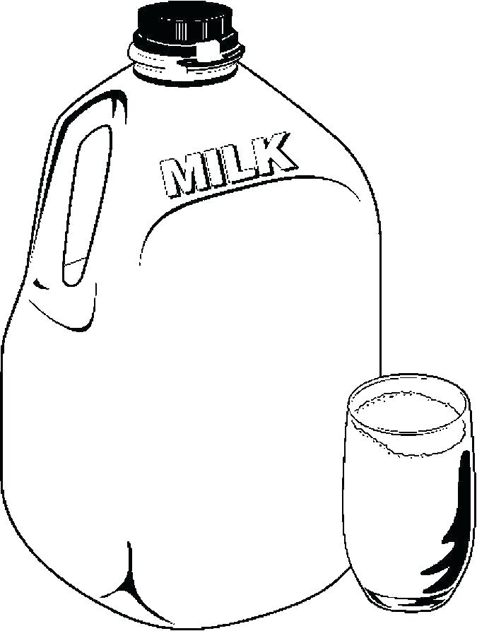 Cute Milk Carton Coloring Page Coloring Pages