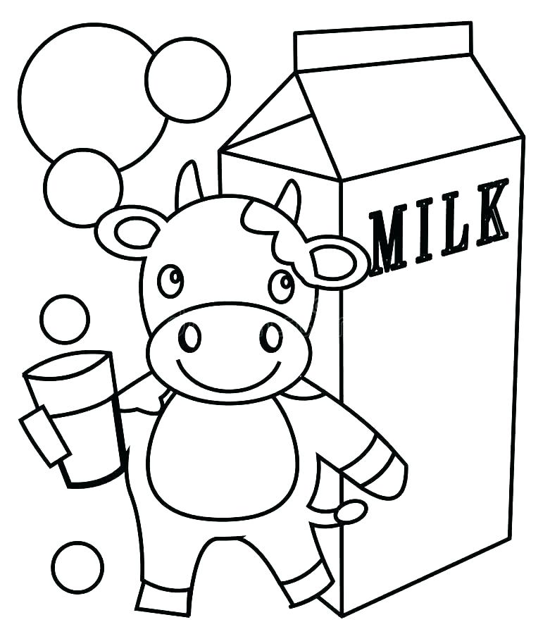 Milk And Food Coloring Coloring Pages