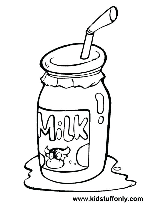 Milk Coloring Page at GetColorings.com | Free printable colorings pages