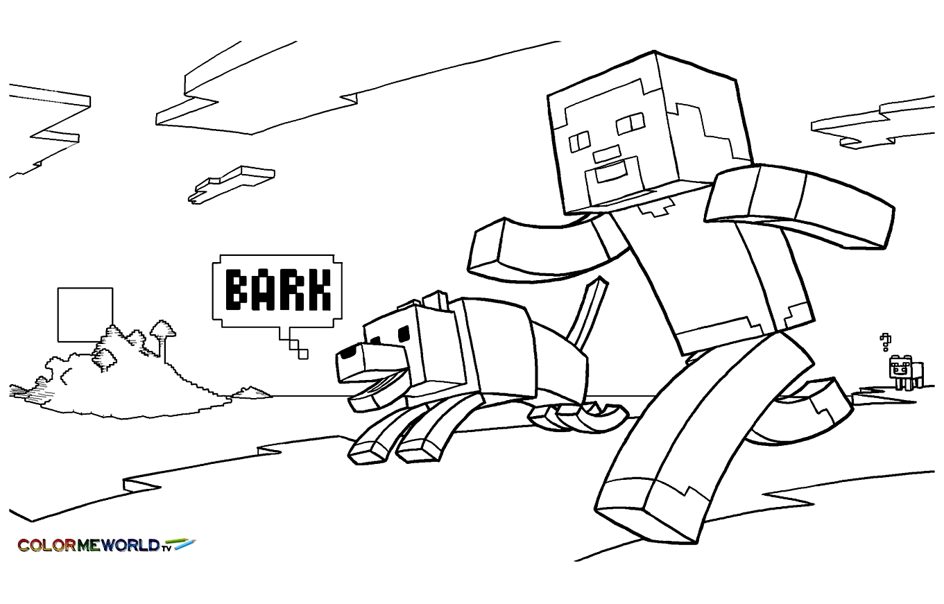 Minecraft Animal Coloring Pages at Free printable
