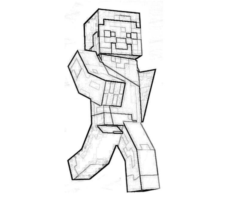 Minecraft Characters Coloring Pages at Free