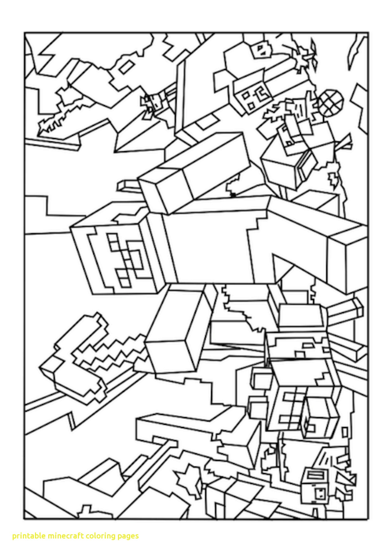 Minecraft Coloring Pages at Free printable colorings