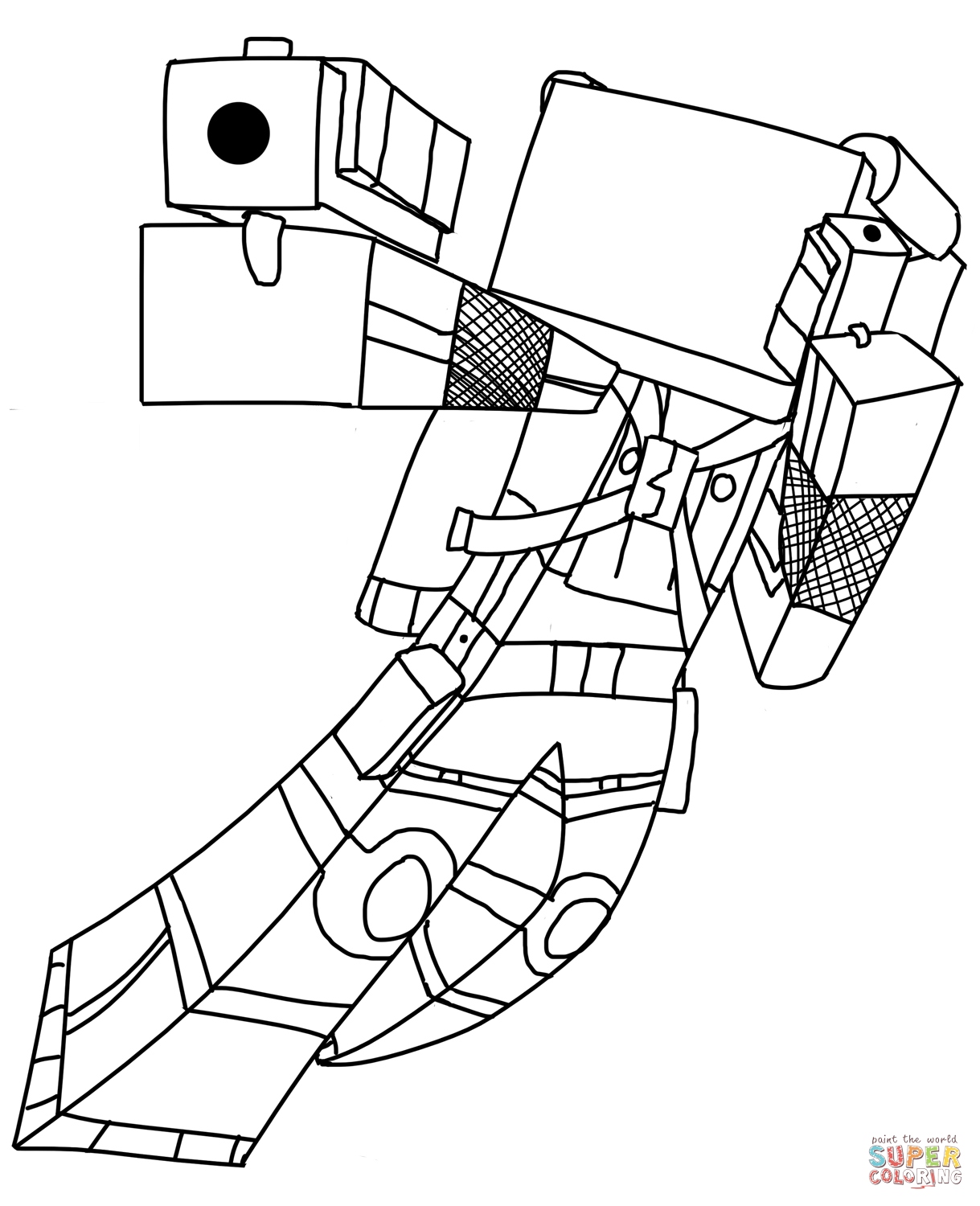 Minecraft Coloring Pages Dantdm at GetColorings.com | Free printable colorings pages to print ...