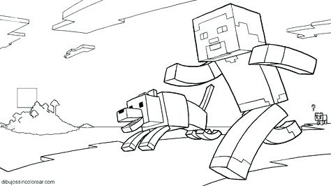 Minecraft Coloring Pages Herobrine at GetColorings.com ...