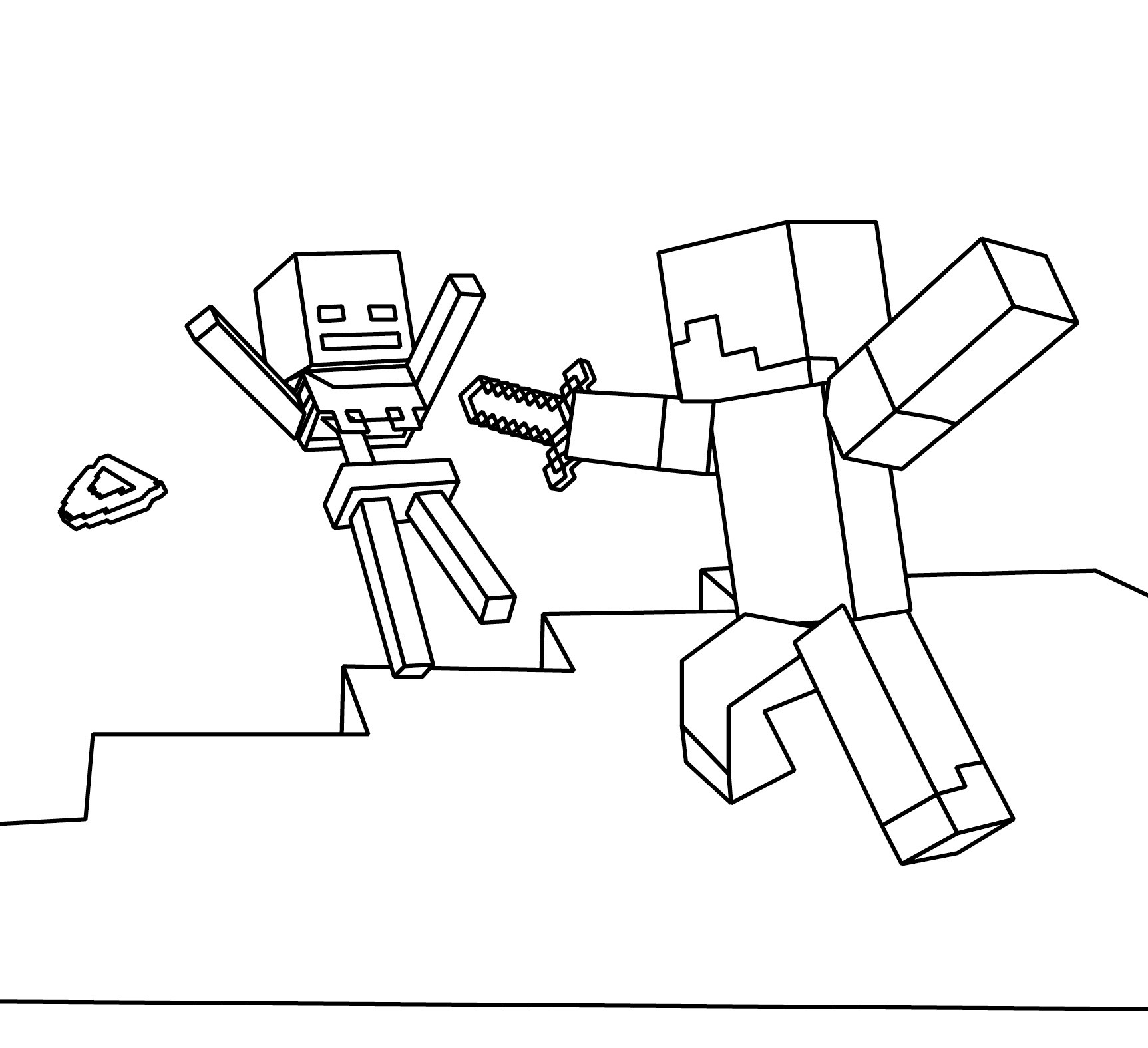 1725x1575 Unique Minecraft Coloring Pages 52 9959 To Print Of Steve Diamond