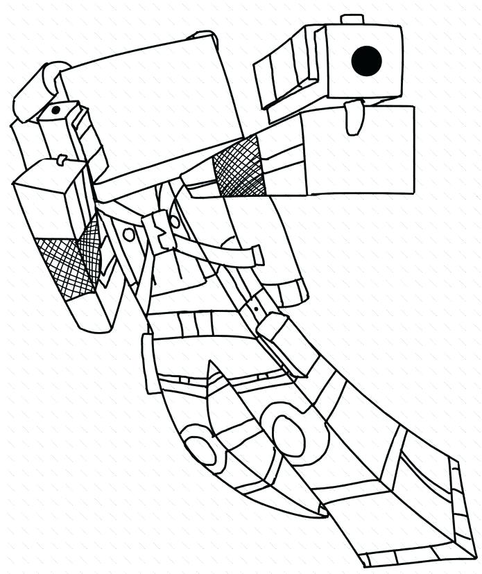 Minecraft Coloring Pages Steve Diamond Armor at Free