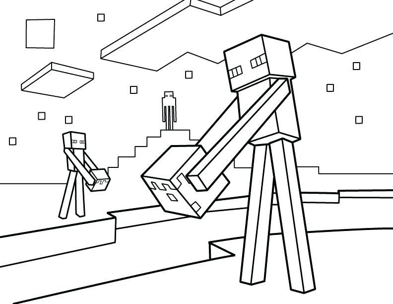 Minecraft Coloring Pages Wither at GetColorings.com | Free printable