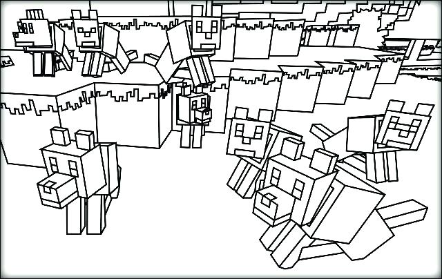 Minecraft Dog Coloring Pages at GetColorings.com | Free ...