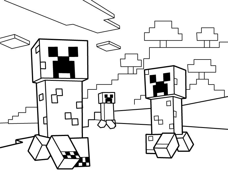 Minecraft Dragon Coloring Pages