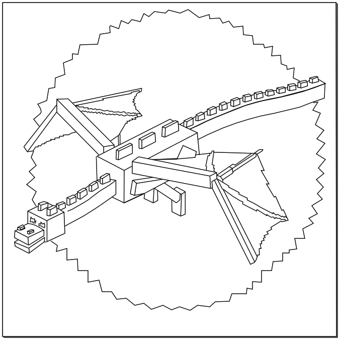 Minecraft Ghast Coloring Pages at GetColorings.com | Free printable