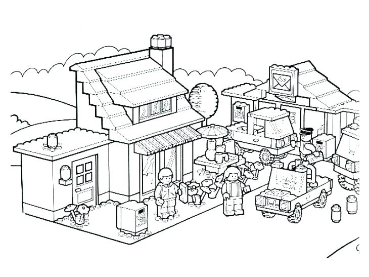 Minecraft House Coloring Pages at GetColoringscom Free