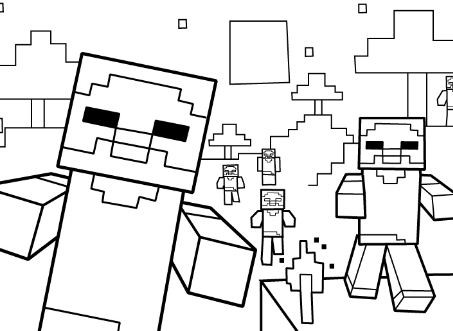 Minecraft House Coloring Pages at GetColorings.com | Free printable