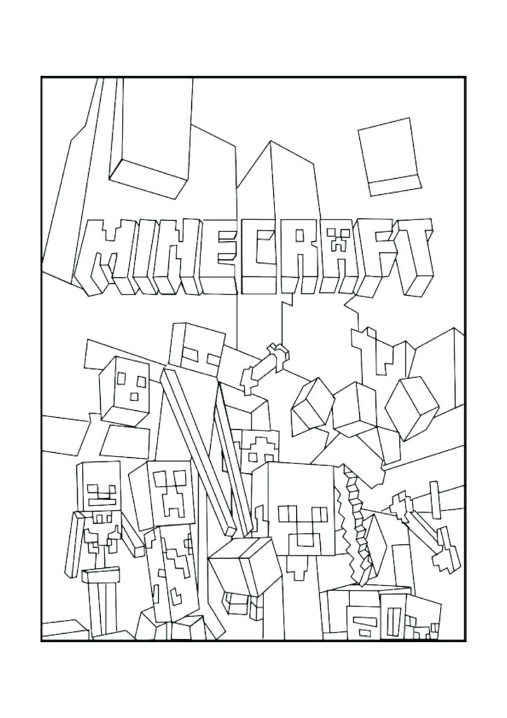 Minecraft Logo Coloring Pages at GetColorings.com | Free printable