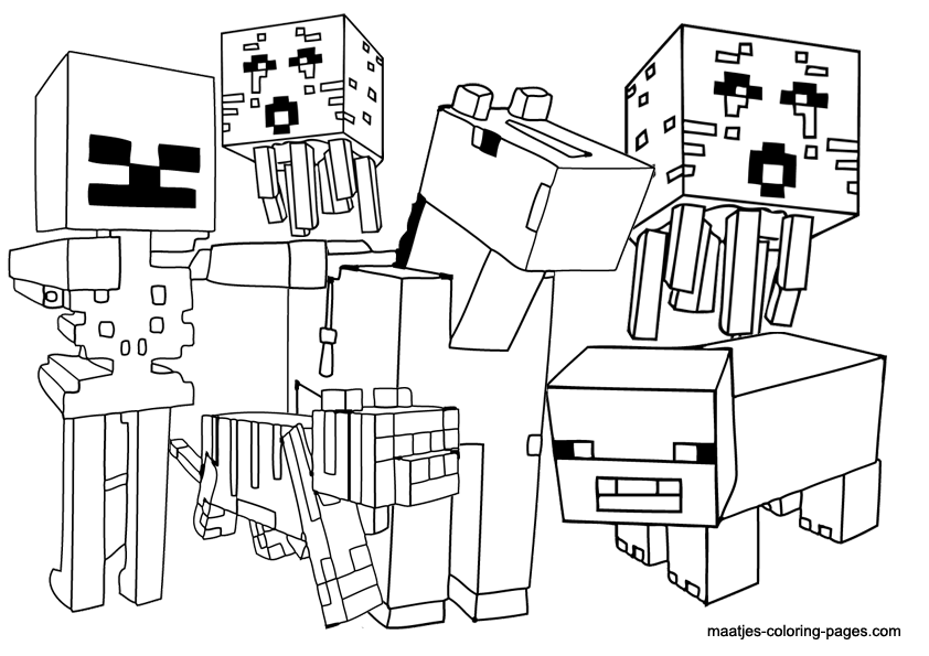 Minecraft Mobs Coloring Pages At GetColorings Free Printable 