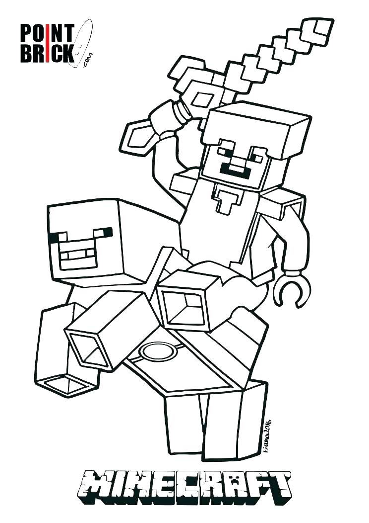 Minecraft Pickaxe Coloring Pages at GetColorings.com | Free printable