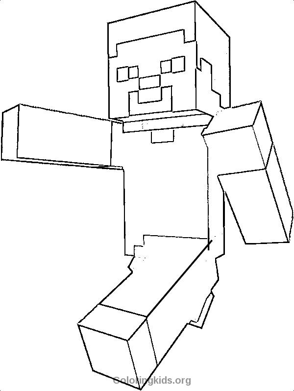 Minecraft Steve Coloring Pages at GetColorings.com | Free ...