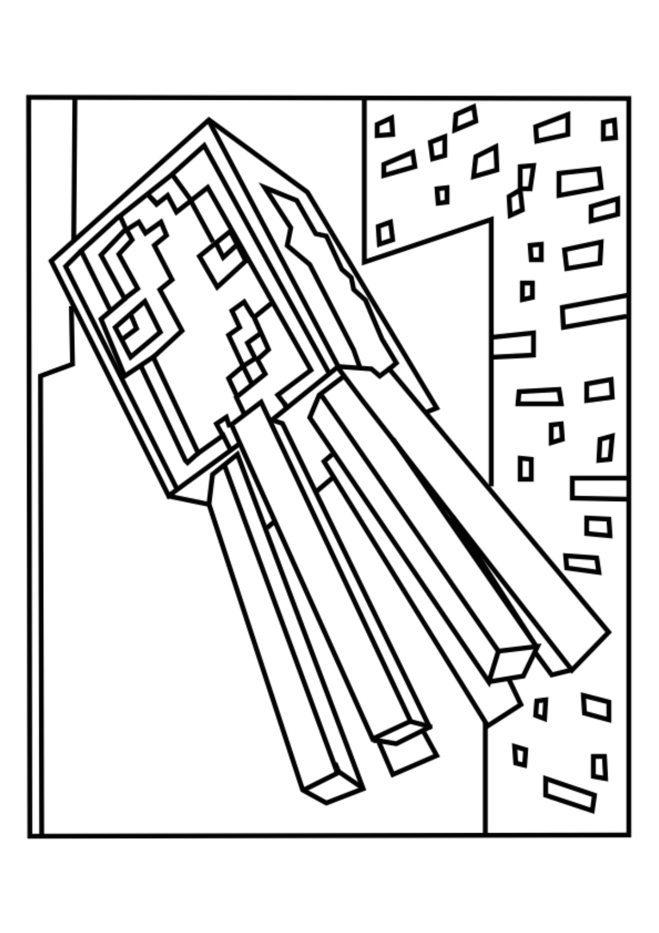 Minecraft Villager Coloring Pages At Free Printable