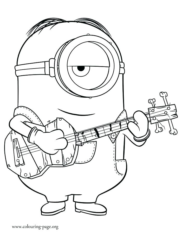700x902 Minion Coloring Pages Page Minions Book