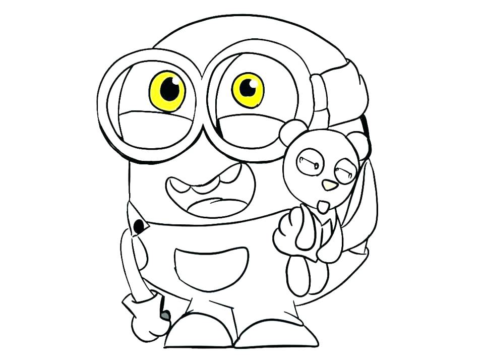 Minion Coloring Pages Bob at GetColorings.com | Free ...