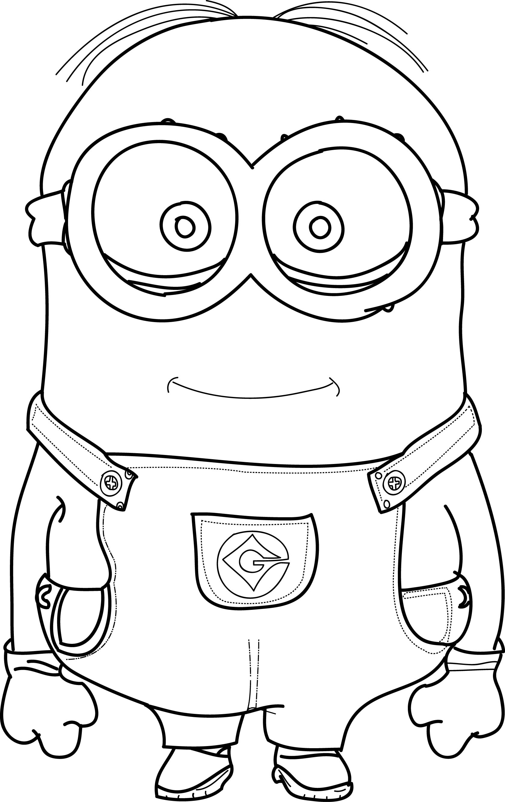 Minion Coloring Pages Kevin At Getcolorings.com | Free Printable