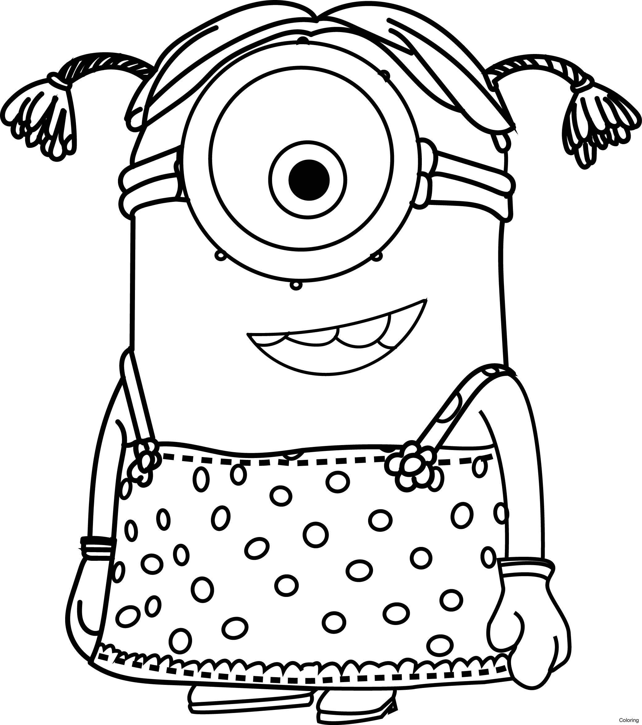 Minion Coloring Pages Kevin At Getcolorings.com | Free Printable