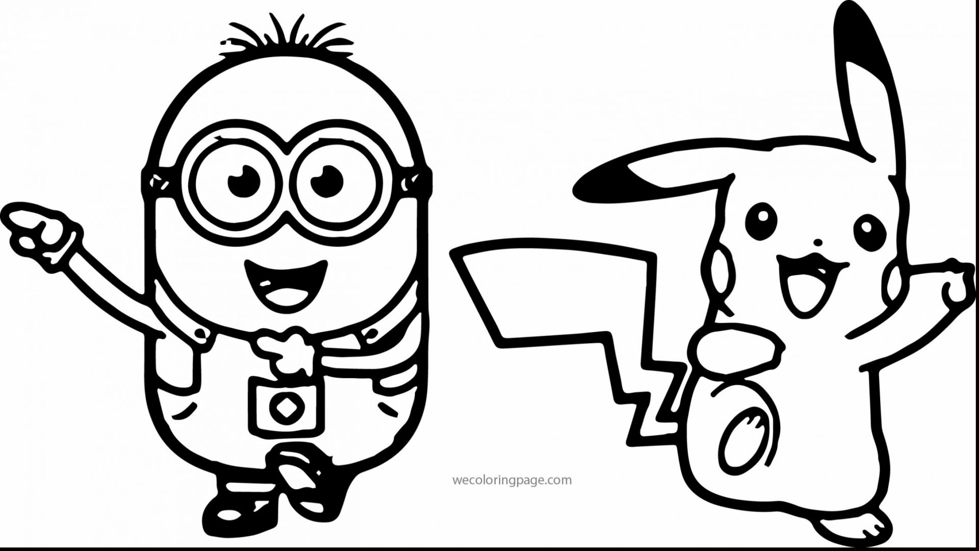 Minion Coloring Page With Kevin