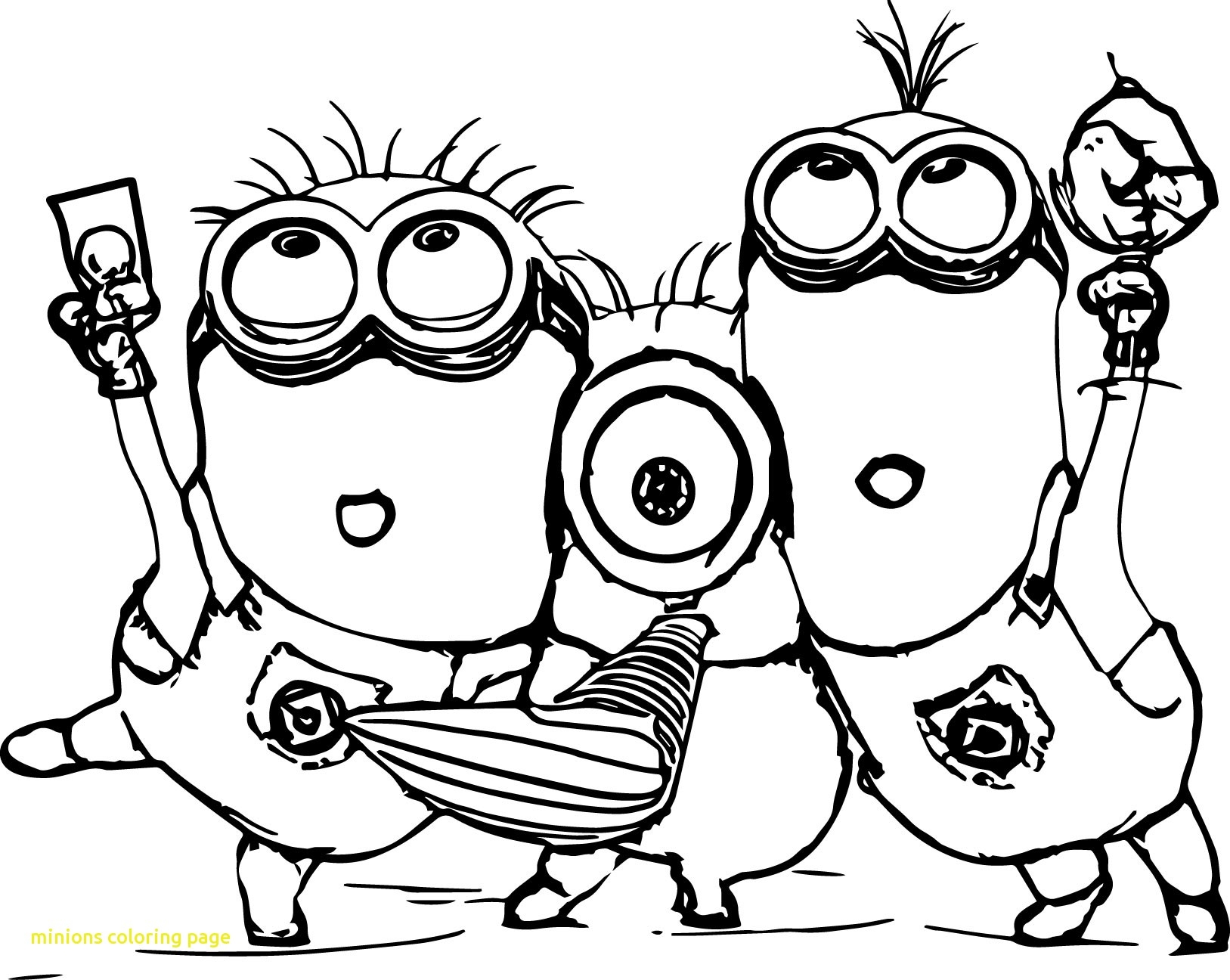 Minion Kevin Coloring Pages At Getcolorings.com | Free Printable