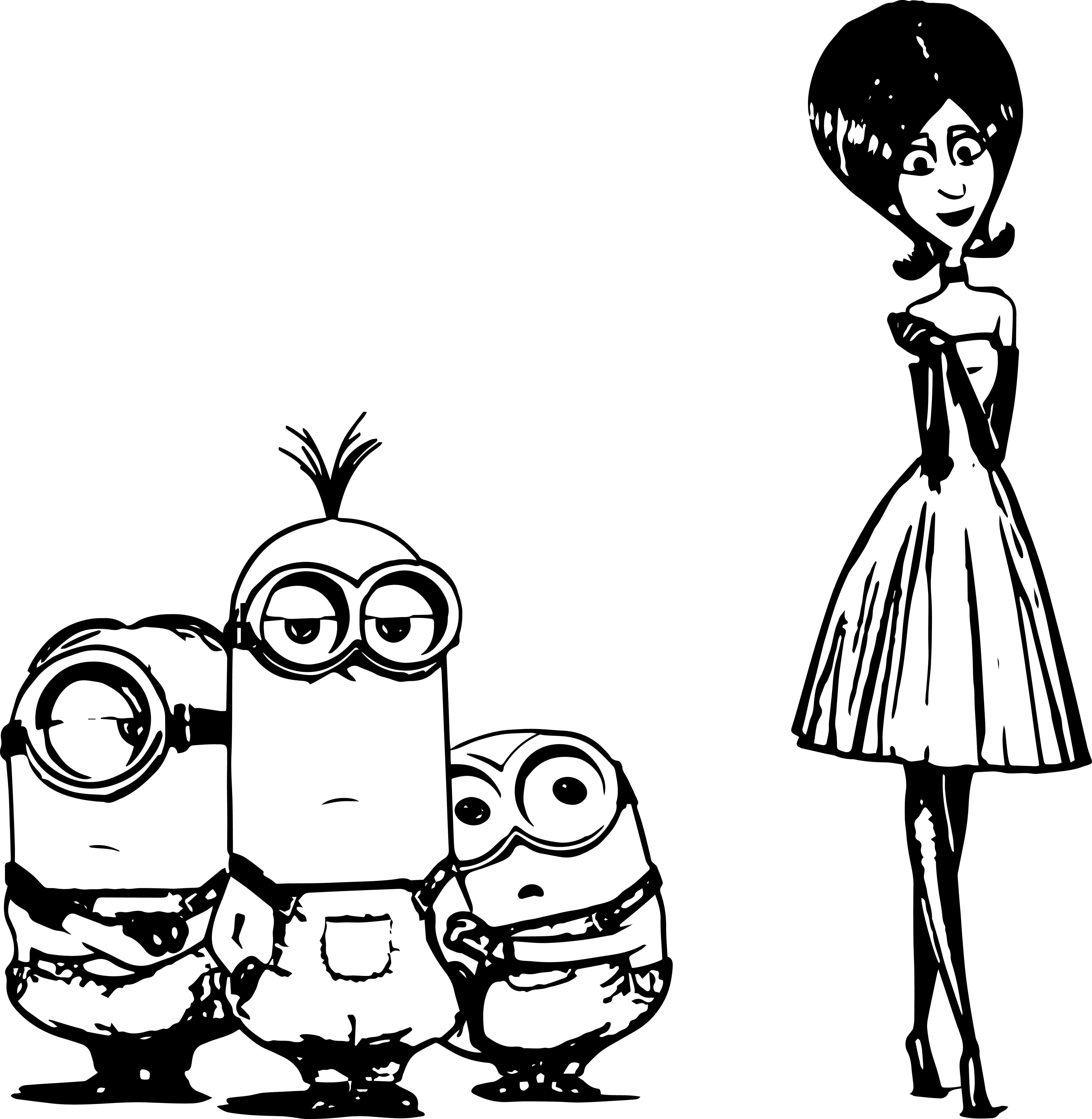 4603x4715 Coloring Pages Of Minions Bob Copy Minion Free