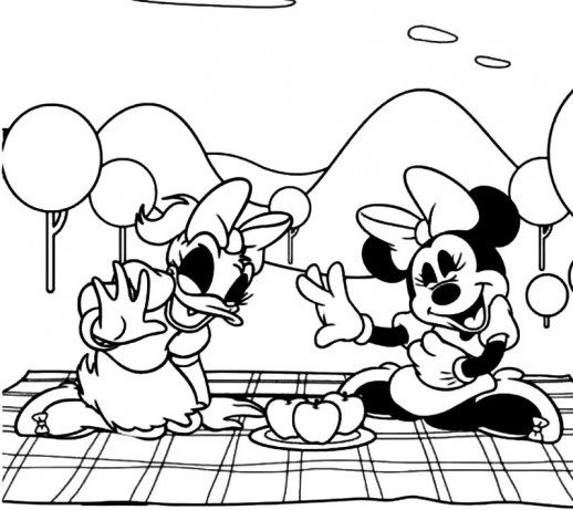 Minnie And Daisy Coloring Pages at GetColorings.com | Free printable