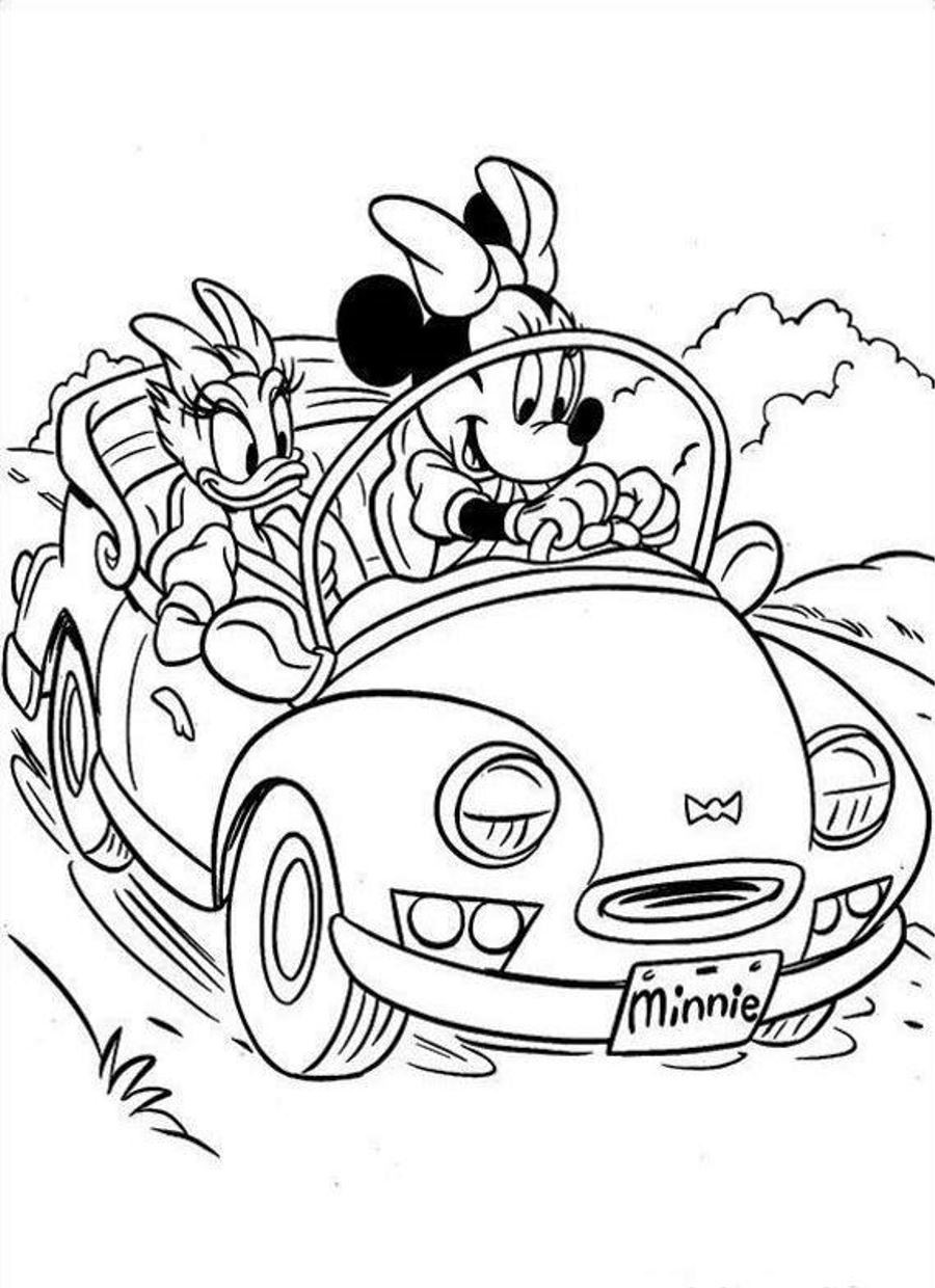Minnie Mouse And Daisy Duck Coloring Pages At GetColorings Free 