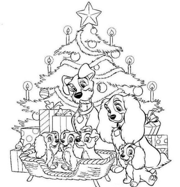 Minnie Mouse Christmas Coloring Pages at GetColorings.com | Free printable colorings pages to