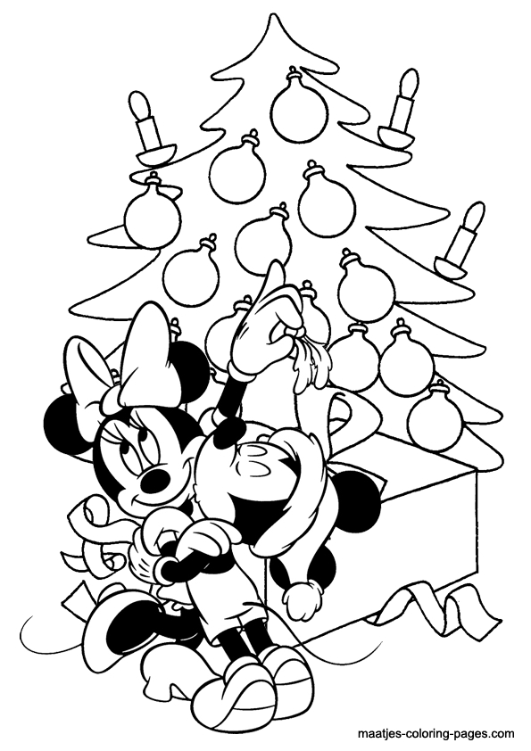 Minnie Mouse Christmas Coloring Pages Printable At GetColorings 