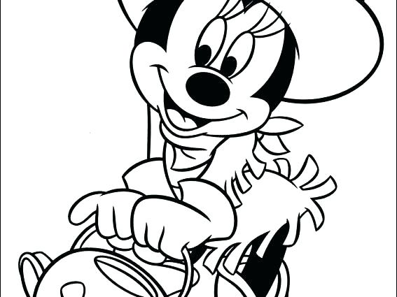 Minnie Mouse Halloween Coloring Pages at GetColorings.com | Free
