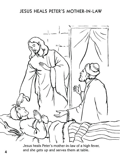 Miracles Of Jesus Coloring Pages at GetColorings.com | Free printable