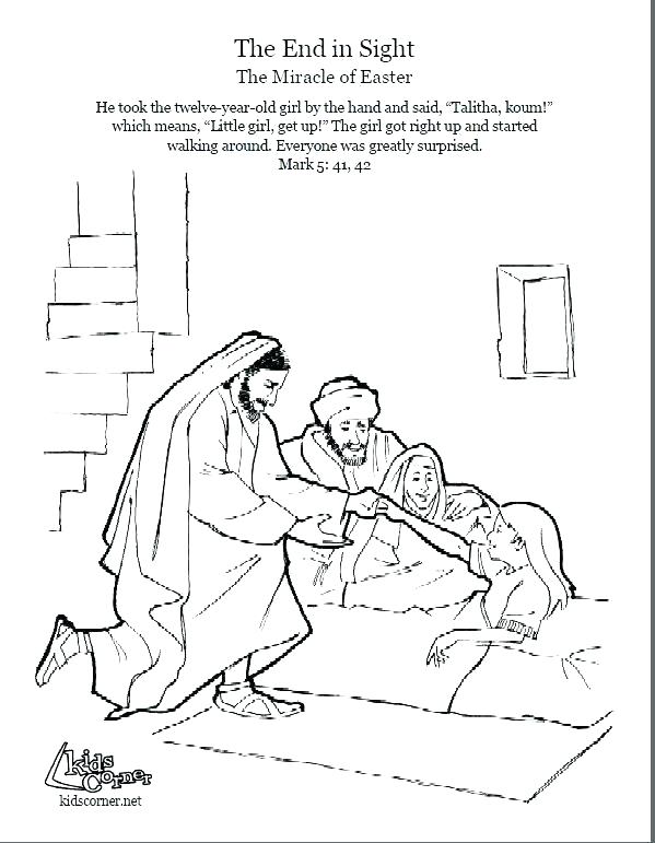 Miracles Of Jesus Coloring Pages At Getcolorings Free Printable 67662 