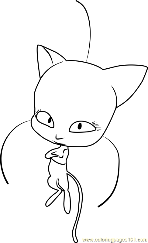 Ladybug And Cat Noir Kwami Coloring Pages : Step by Step How to Draw