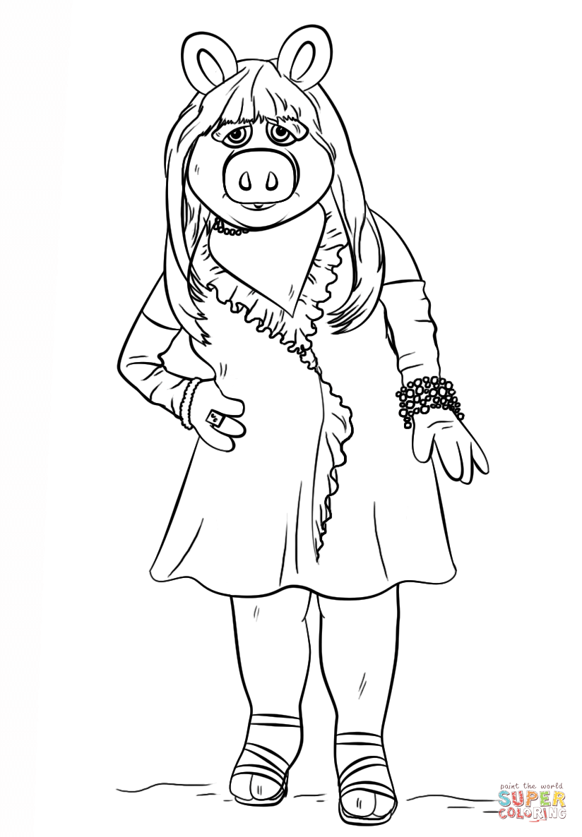 Miss Piggy Coloring Pages at GetColorings.com | Free printable