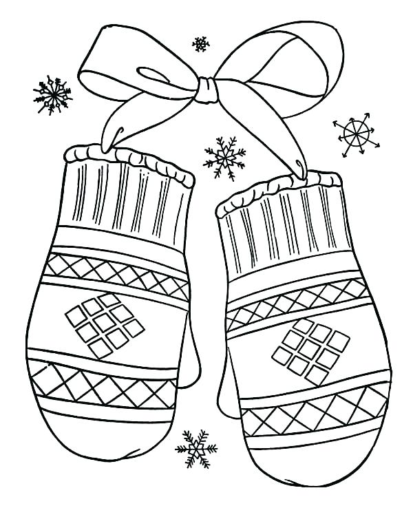 Mitten Coloring Page at GetColorings.com | Free printable colorings