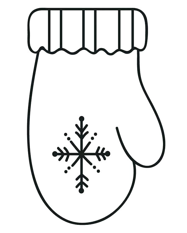 Mitten Coloring Page at Free printable colorings
